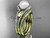Pearl Double Rings Wedding Set 14kt Yellow Gold Diamond Leaf Engagement Ring AP317S