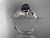 Black Pearl Celtic Engagement Ring Unique Platinum Wedding Ring CTBP7324