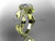 14kt yellow gold diamond unique engagement ring, wedding ring ADLR229
