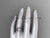 Flower wedding set 14k white gold engagement ring ADLR375S