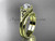 Moissanite Celtic Knot Wedding Sets Yellow Gold Ring CT7375S