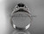 Black Diamond Celtic knot wedding rings sets Platinum engagement ring CT7375S