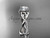 platinum celtic trinity knot engagement ring, wedding ring CT790