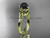 Triquetra Yellow Gold Black Pearl Bridal Ring CTBP7240