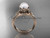 Pearl Triquetra Celtic Knot Bridal Ring 14kt Rose Gold Diamond Wedding Ring CTP7240 Pearl Triquetra Celtic Knot Bridal Ring 14kt Rose Gold Diamond Wedding Ring CTP7240