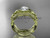 Moissanite Celtic Trinity Knot Bridal Ring 14kt Yellow Gold Wedding Set CT7382S