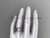 Pearl and Diamond Wedding Set 14kt white gold flower and leaf engagement ring AP382S