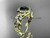 Butterfly Engagement Ring 14kt Yellow Gold Black Diamond Wedding Ring ADLR525