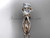 Gorgeous Heart Wedding Ring, 14kt Rose Gold Timeless Moissanite Engagement Ring ADLR318 Gorgeous Heart Wedding Ring, 14kt Rose Gold Timeless Moissanite Engagement Ring ADLR318