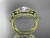 Unique Moissanite Butterfly Ring Sets 14kt yellow gold diamond Flower Ring ADLR524S