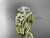 Unique Moissanite Butterfly Ring Sets 14kt yellow gold diamond Flower Ring ADLR524S