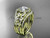 Moissanite Engagement Ring Double Band 14kt yellow gold diamond Butterfly Ring ADLR524S