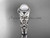 Pearl and Diamond Rings Platinum diamond flower wedding ring AP524