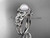 Pearl and Diamond Rings Platinum diamond flower wedding ring AP524