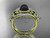 Pearl Engagement Ring Set 14kt yellow gold butterfly ring with diamonds ABP524