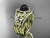 Pearl Double Band Ring Set 14kt yellow gold floral wedding ring with diamonds ABP524