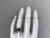 Black Diamond Butterfly Wedding Set Platinum Modern Bridal Rings ADLR526S