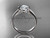 Vintage Engagement Rings 14kt White Gold Beautiful Wedding Ring VD10016