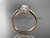 Affordable antique engagement rings 14kt Rose Gold Beautiful Moissanite Wedding Ring VD10016