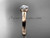 Affordable antique engagement rings 14kt Rose Gold Beautiful Moissanite Wedding Ring VD10016