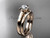 Beautiful Wedding Ring Sets Rose Gold Vintage Ring VD10016S