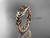 Celtic trinity knot wedding band, 14kt rose gold rope ring RPCT9603G Celtic trinity knot wedding band, 14kt rose gold rope ring RPCT9603G