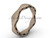 Swirl Engagement Rings, 14kt Matte Pink Gold Wedding Band, 4mm wide Modern Bridal Ring SGT619