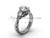 Beautiful Moissanite Bridal Ring, 14kt White Gold Engagement Rings, Wedding Ring for women SGT624 Beautiful Moissanite Bridal Ring, 14kt White Gold Engagement Rings, Wedding Ring for women SGT624