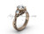 Moissanite Engagement Ring, 14kt Rose Gold Beautiful Bridal Rings, Wedding Ring for women SGT624 Moissanite Engagement Ring, 14kt Rose Gold Beautiful Bridal Rings, Wedding Ring for women SGT624