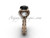 Unique Engagement Rings, 14kt Rose Gold Black Diamond Wedding Ring for women SGT624