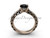 Modern & Gorgeous Rings, Black Diamond Engagement Ring, Rose Gold Luxury Ring SGT629