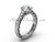 Diamond Engagement Rings for women, Unique Platinum Rings, Solitaire Wedding Ring SGT631