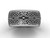 Simple Bridal Rings, 14k White Gold Matte Modern Wedding Band SGT608G