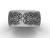 Simple Bridal Rings, 14k White Gold Matte Modern Wedding Band SGT608G