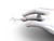 Simple Bridal Rings, 14k White Gold Matte Modern Wedding Band SGT608G