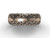 Modern Wedding Bands, 14k Rose Gold Engagement Ring, 7.0 mm wide Band SGT642G