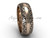 Modern Wedding Bands, 14k Rose Gold Engagement Ring, 7.0 mm wide Band SGT642G