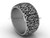 Modern Wedding Bands, Unique Engagement Ring- Matte Platinum 10mm wide Wedding Ring SGT644G