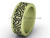 Cool Wedding Bands - Unique 14k Yellow Matte Gold 8.0 mm wide Bridal Ring Band SGT646G