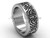 Unusual Wedding Ring Bands - Platinum 8.0 mm wide Proposal Ring SGT646G