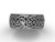 Unusual Cool Wedding Ring Bands - 14k White Matte Gold 8.35 mm wide Bridal Ring SGT649G