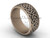 Simple Wedding Bands - 14k Rose Matte Gold 8.35 mm wide Unique Bridal Ring Band SGT649G