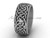 Simple Modern Wedding Bands - Matte Platinum 8.35 mm wide Elegant Engagement Ring SGT649G