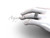 Simple Modern Wedding Bands - Matte Platinum 8.35 mm wide Elegant Engagement Ring SGT649G
