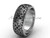 Platinum engagement ring, simple celtic wedding band SGT653G