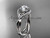 platinum diamond celtic trinity knot wedding ring, engagement ring CT7390