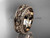 14Kt Rose Gold Leaf & Vine Wedding Band, Bridal Vine Ring ADLR528G 14Kt Rose Gold Leaf & Vine Wedding Band, Bridal Vine Ring ADLR528G