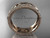 Modern Wedding Band, 14kt Rose Gold Leaf Bridal Ring ADLR540G
