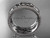 Leaf and Vine Wedding Band, 14kt White Gold Engagement Ring ADLR542G