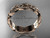 Trinity Knot Irish Celtic Band, Unique 14Kt Rose Gold Wedding Band, Triquetra Engagement Ring CT7581G